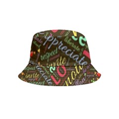 Loving Practice Agape Heart Inside Out Bucket Hat (kids) by Paksenen