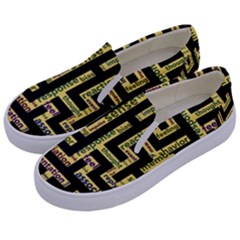 Mindset Stimulus Response Emotion Kids  Canvas Slip Ons by Paksenen