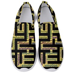 Mindset Stimulus Response Emotion Men s Slip On Sneakers by Paksenen