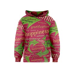 Fulfillment Satisfaction Happiness Kids  Pullover Hoodie by Paksenen