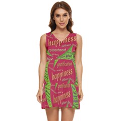 Fulfillment Satisfaction Happiness Tiered Sleeveless Mini Dress