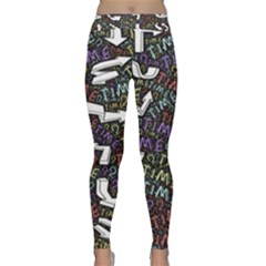 Footprints Path Mystery Unknown Classic Yoga Leggings by Paksenen