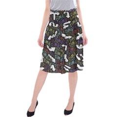 Footprints Path Mystery Unknown Midi Beach Skirt by Paksenen