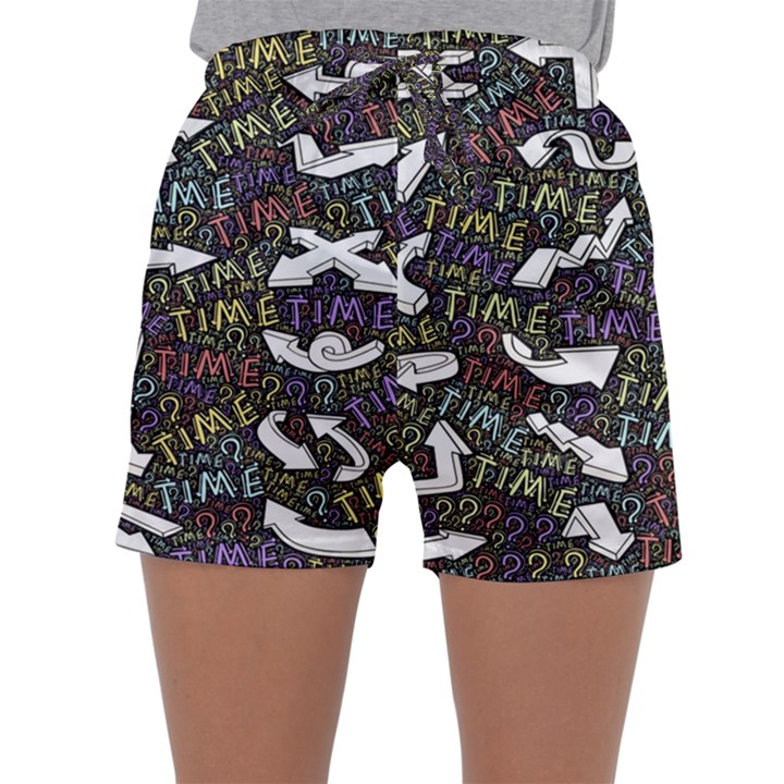 Footprints Path Mystery Unknown Sleepwear Shorts