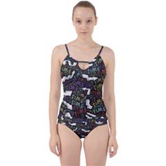 Footprints Path Mystery Unknown Cut Out Top Tankini Set by Paksenen