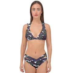 Footprints Path Mystery Unknown Double Strap Halter Bikini Set by Paksenen