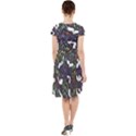 Footprints Path Mystery Unknown Cap Sleeve Midi Dress View2