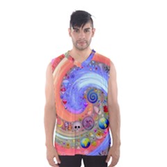 Swirl Vortex Emoji Cyclone Motion Men s Basketball Tank Top by Paksenen