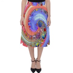 Swirl Vortex Emoji Cyclone Motion Classic Midi Skirt by Paksenen