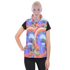 Swirl Vortex Emoji Cyclone Motion Women s Button Up Vest by Paksenen