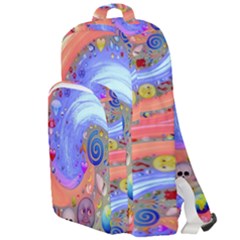 Swirl Vortex Emoji Cyclone Motion Double Compartment Backpack by Paksenen