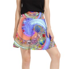 Swirl Vortex Emoji Cyclone Motion Waistband Skirt by Paksenen