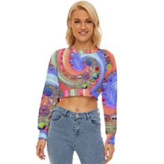 Swirl Vortex Emoji Cyclone Motion Lightweight Long Sleeve Sweatshirt by Paksenen