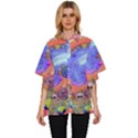 Swirl Vortex Emoji Cyclone Motion Women s Batwing Button Up Shirt View1