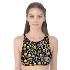 Mental Emojis Emoticons Icons Tank Bikini Top by Paksenen