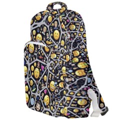 Mental Emojis Emoticons Icons Double Compartment Backpack by Paksenen