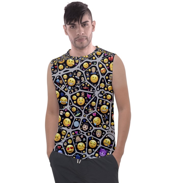 Mental Emojis Emoticons Icons Men s Regular Tank Top