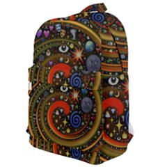 Swirl Vortex Emoji Cyclone Motion Art Classic Backpack by Paksenen