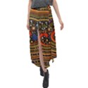 Swirl Vortex Emoji Cyclone Motion Art Velour Split Maxi Skirt View1