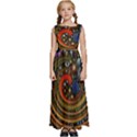 Swirl Vortex Emoji Cyclone Motion Art Kids  Satin Sleeveless Maxi Dress View1