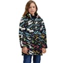 Time Nonlinear Curved Linear Kids  Hooded Longline Puffer Jacket View1