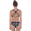 Time Nonlinear Curved Linear Criss Cross Bikini Set View2