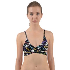 Time Nonlinear Curved Linear Wrap Around Bikini Top