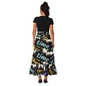 Time Nonlinear Curved Linear Tiered Ruffle Maxi Skirt View4