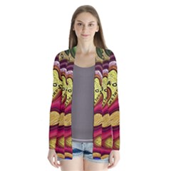 Chaos Unknown Unfamiliar Strange Drape Collar Cardigan by Paksenen