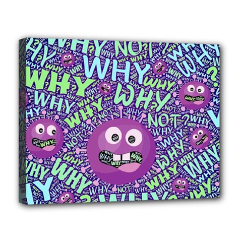 Why Not Question Reason Canvas 14  X 11  (stretched) by Paksenen