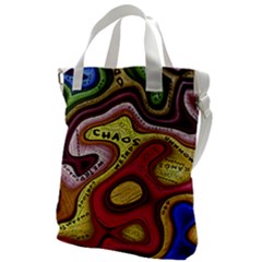 Chaos Unknown Unfamiliar Strange Canvas Messenger Bag by Paksenen