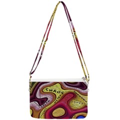 Chaos Unknown Unfamiliar Strange Double Gusset Crossbody Bag by Paksenen