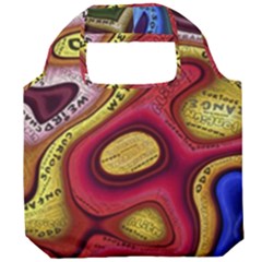 Chaos Unknown Unfamiliar Strange Foldable Grocery Recycle Bag by Paksenen