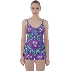 Why Not Question Reason Tie Front Two Piece Tankini by Paksenen