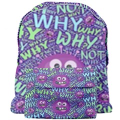 Why Not Question Reason Giant Full Print Backpack by Paksenen