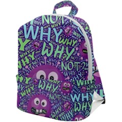 Why Not Question Reason Zip Up Backpack by Paksenen