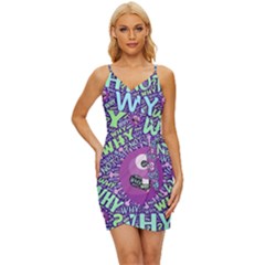 Why Not Question Reason Wrap Tie Front Dress by Paksenen