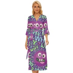 Why Not Question Reason Midsummer Wrap Dress by Paksenen