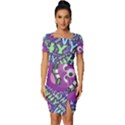 Why Not Question Reason Fitted Knot Split End Bodycon Dress View1