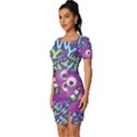 Why Not Question Reason Fitted Knot Split End Bodycon Dress View2