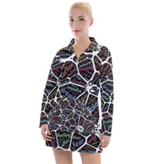 Mental Human Experience Mindset Women s Long Sleeve Casual Dress