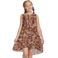 Mind Brain Thought Mental Kids  Frill Swing Dress by Paksenen