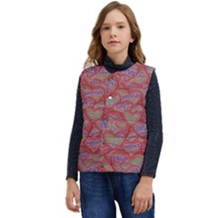 Love Hearts Valentines Connection Kid s Button Up Puffer Vest	 by Paksenen