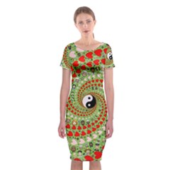 Love Avatars Characters Roles Yin Yang Classic Short Sleeve Midi Dress by Paksenen