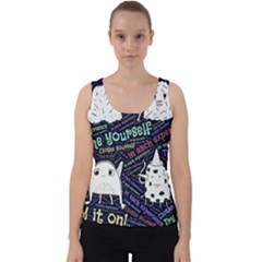 Experience Feeling Clothing Self Velvet Tank Top by Paksenen