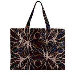 Mental Human Experience Mindset Pattern Zipper Mini Tote Bag by Paksenen