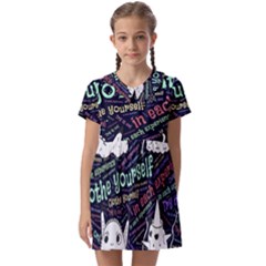 Experience Feeling Clothing Self Kids  Asymmetric Collar Dress by Paksenen