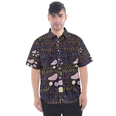 Footprints Path Mystery Unknown Men s Short Sleeve Shirt by Paksenen