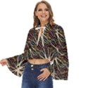 Mental Human Experience Mindset Pattern Boho Long Bell Sleeve Top View2