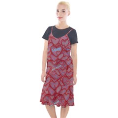 Love Hearts Valentine Red Symbol Camis Fishtail Dress by Paksenen